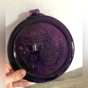 Noah’s Ark Purple Glass Suncatcher
